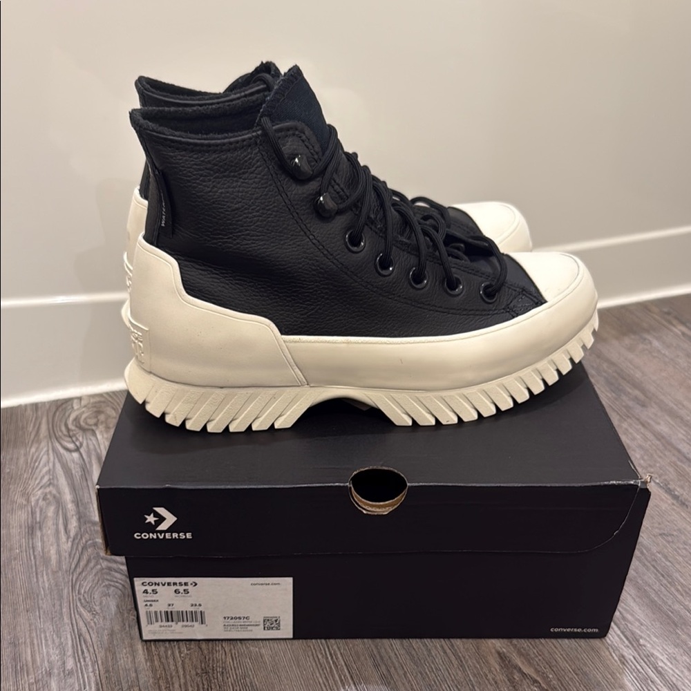 Converse Rugged Black and White all star lugged High-Tops
